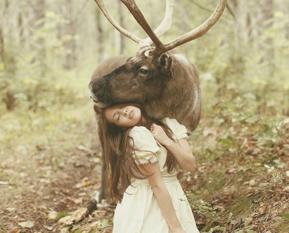 Katerina Plotnikova Girl and a Deer