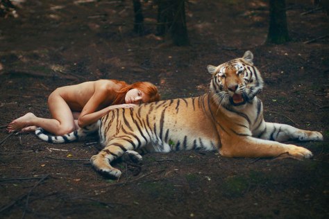 katerina plotnikova photography 19 Girl and a Tiger